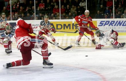 EBEL. Eishockey Bundesliga. KAC gegen 	HCB Suedtirol Alperia. Thomas HUndertpfund (KAC). Klagenfurt, am 18.3.2018.
Foto: Kuess

---
pressefotos, pressefotografie, kuess, qs, qspictures, sport, bild, bilder, bilddatenbank