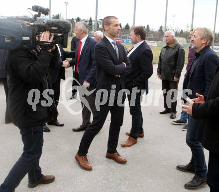 Fussball. Besuch des UEFA Praesidenten Aleksander Ceferin beim SAK. Aleksander Ceferin, Marjan Velik. Klagenfurt, am 23.3.2018.
Foto: Kuess
---
pressefotos, pressefotografie, kuess, qs, qspictures, sport, bild, bilder, bilddatenbank