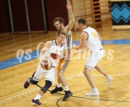 Basketball 2. Bundesliga. Playdown. 2. Runde. Woerthersee Piraten gegen BBU Salzburg. Elvis Keric, Kunovjanek Maximilian (Piraten), Luka Milovac(Salzburg). Klagenfurt, am 24.3.2018.
Foto: Kuess
---
pressefotos, pressefotografie, kuess, qs, qspictures, sport, bild, bilder, bilddatenbank