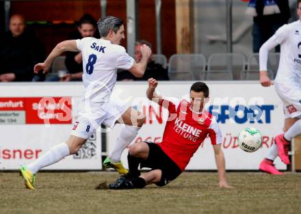 Fussball Kaerntner Liga. SAK gegen Spittal.  Thomas Riedl (SAK). Klagenfurt, am 23.3.2018.
Foto: Kuess
---
pressefotos, pressefotografie, kuess, qs, qspictures, sport, bild, bilder, bilddatenbank