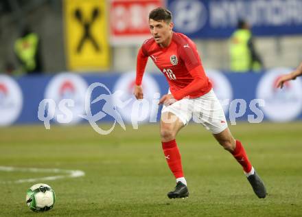 Fussball Laenderspiel. Oesterreich gegen Slowenien.Come together. Sport baut Bruecken. Alessandro Schoepf  (Oesterreich). Klagenfurt, am 23.3.2018.
Foto: Kuess

---
pressefotos, pressefotografie, kuess, qs, qspictures, sport, bild, bilder, bilddatenbank