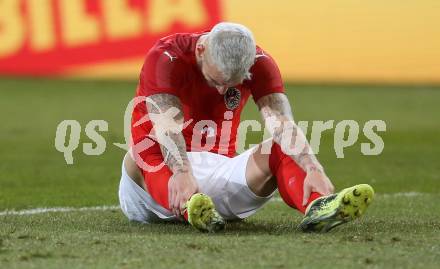 Fussball Laenderspiel. Oesterreich gegen Slowenien.Come together. Sport baut Bruecken.  Marko Arnautovic (Oesterreich). Klagenfurt, am 23.3.2018.
Foto: Kuess

---
pressefotos, pressefotografie, kuess, qs, qspictures, sport, bild, bilder, bilddatenbank