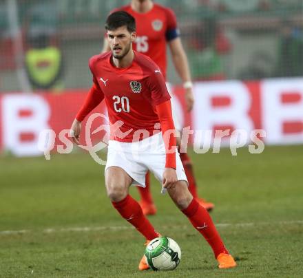 Fussball Laenderspiel. Oesterreich gegen Slowenien.Come together. Sport baut Bruecken.  Florian Grillitsch (Oesterreich). Klagenfurt, am 23.3.2018.
Foto: Kuess

---
pressefotos, pressefotografie, kuess, qs, qspictures, sport, bild, bilder, bilddatenbank