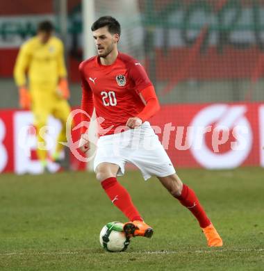 Fussball Laenderspiel. Oesterreich gegen Slowenien.Come together. Sport baut Bruecken.  Florian Grillitsch (Oesterreich). Klagenfurt, am 23.3.2018.
Foto: Kuess

---
pressefotos, pressefotografie, kuess, qs, qspictures, sport, bild, bilder, bilddatenbank