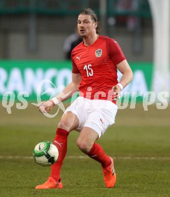 Fussball Laenderspiel. Oesterreich gegen Slowenien.Come together. Sport baut Bruecken.  Sebastian Proedl (Oesterreich). Klagenfurt, am 23.3.2018.
Foto: Kuess

---
pressefotos, pressefotografie, kuess, qs, qspictures, sport, bild, bilder, bilddatenbank