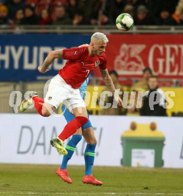 Fussball Laenderspiel. Oesterreich gegen Slowenien.Come together. Sport baut Bruecken.  Marko Arnautovic (Oesterreich). Klagenfurt, am 23.3.2018.
Foto: Kuess

---
pressefotos, pressefotografie, kuess, qs, qspictures, sport, bild, bilder, bilddatenbank