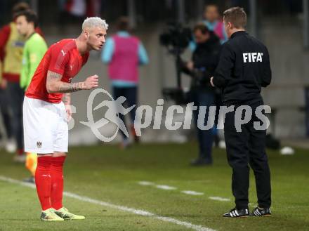 Fussball Laenderspiel. Oesterreich gegen Slowenien.Come together. Sport baut Bruecken.  Marko Arnautovic (Oesterreich). Klagenfurt, am 23.3.2018.
Foto: Kuess

---
pressefotos, pressefotografie, kuess, qs, qspictures, sport, bild, bilder, bilddatenbank
