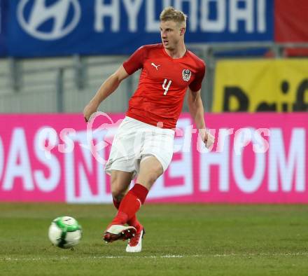 Fussball Laenderspiel. Oesterreich gegen Slowenien.Come together. Sport baut Bruecken.  Martin Hinteregger (Oesterreich). Klagenfurt, am 23.3.2018.
Foto: Kuess

---
pressefotos, pressefotografie, kuess, qs, qspictures, sport, bild, bilder, bilddatenbank