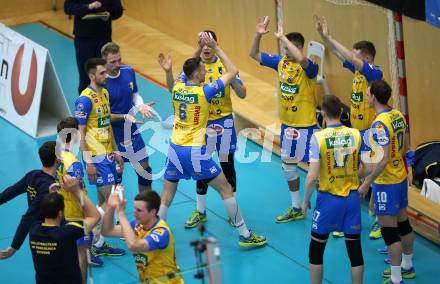 DenizBank AG Volley League Men. Volleyball. SK Posojilnica Aich/Dob gegen SG Union Raiffeisen Waldviertel.  (Aich/Dob). Bleiburg, am 4.4.2018.
Foto: Kuess
---
pressefotos, pressefotografie, kuess, qs, qspictures, sport, bild, bilder, bilddatenbank