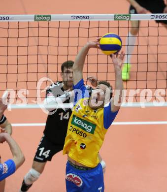 DenizBank AG Volley League Men. Volleyball. SK Posojilnica Aich/Dob gegen SG Union Raiffeisen Waldviertel. Kasper Vuorinen (Aich/Dob). Bleiburg, am 4.4.2018.
Foto: Kuess
---
pressefotos, pressefotografie, kuess, qs, qspictures, sport, bild, bilder, bilddatenbank