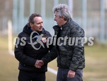 Fussball 2. Klasse A. Lurnfeld gegen Muehldorf. Trainer Mario Brenter, (Lurnfeld),  Trainer Jasmin Dzeko (Muehldorf). Moellbruecke, am 1.4.2018.
Foto: Kuess
---
pressefotos, pressefotografie, kuess, qs, qspictures, sport, bild, bilder, bilddatenbank