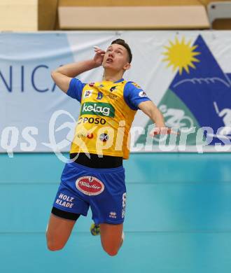 DenizBank AG Volley League Men. Volleyball. SK Posojilnica Aich/Dob gegen SG Union Raiffeisen Waldviertel.  David Michel (Aich/Dob). Bleiburg, am 4.4.2018.
Foto: Kuess
---
pressefotos, pressefotografie, kuess, qs, qspictures, sport, bild, bilder, bilddatenbank