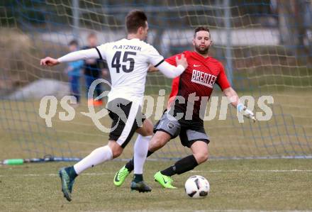 Fussball 2. Klasse A. Lurnfeld gegen Muehldorf. Alexander Brenter, (Lurnfeld), Enes Sinanovic   (Muehldorf). Moellbruecke, am 1.4.2018.
Foto: Kuess
---
pressefotos, pressefotografie, kuess, qs, qspictures, sport, bild, bilder, bilddatenbank