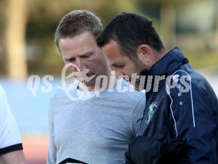 Fussball tipico Bundesliga. RZ Pellets WAC gegen Mattersburg.  Trainer Robert Ibertsberger ,  Co-Trainer Hannes Jochum (WAC). Wolfsberg, am 7.4.2018.
Foto: Kuess

---
pressefotos, pressefotografie, kuess, qs, qspictures, sport, bild, bilder, bilddatenbank