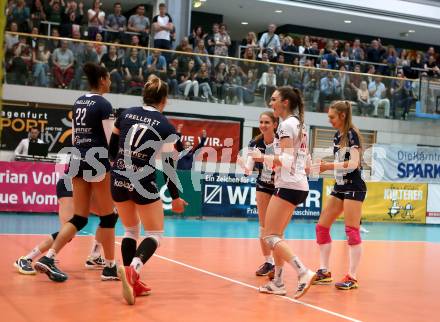 Volleyball. Bundesliga Frauen. Finale. SG Kelag Klagenfurt gegen UVC Holding Graz. Jubel (Klagenfurt). Klagenfurt, am 8.4.2018.
Foto: Kuess
---
pressefotos, pressefotografie, kuess, qs, qspictures, sport, bild, bilder, bilddatenbank