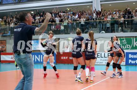 Volleyball. Bundesliga Frauen. Finale. SG Kelag Klagenfurt gegen UVC Holding Graz. Jubel (Klagenfurt). Klagenfurt, am 8.4.2018.
Foto: Kuess
---
pressefotos, pressefotografie, kuess, qs, qspictures, sport, bild, bilder, bilddatenbank