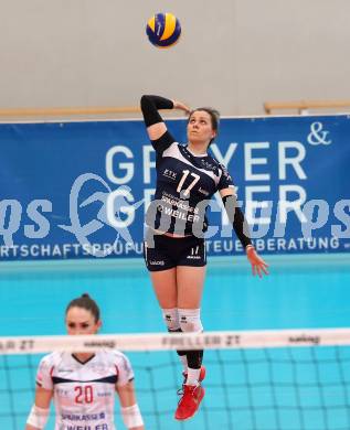 Volleyball. Bundesliga Frauen. Finale. SG Kelag Klagenfurt gegen UVC Holding Graz. Sophie Wallner (Klagenfurt). Klagenfurt, am 8.4.2018.
Foto: Kuess
---
pressefotos, pressefotografie, kuess, qs, qspictures, sport, bild, bilder, bilddatenbank