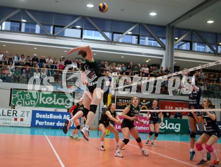 Volleyball. Bundesliga Frauen. Finale. SG Kelag Klagenfurt gegen UVC Holding Graz. Ursula Ehrhart (Graz). Klagenfurt, am 8.4.2018.
Foto: Kuess
---
pressefotos, pressefotografie, kuess, qs, qspictures, sport, bild, bilder, bilddatenbank