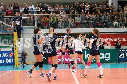 Volleyball. Bundesliga Frauen. Finale. SG Kelag Klagenfurt gegen UVC Holding Graz. Jubel (Klagenfurt). Klagenfurt, am 8.4.2018.
Foto: Kuess
---
pressefotos, pressefotografie, kuess, qs, qspictures, sport, bild, bilder, bilddatenbank
