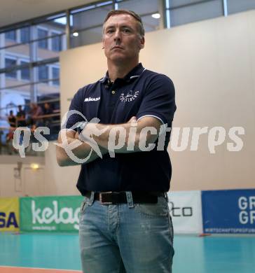 Volleyball. Bundesliga Frauen. Finale. SG Kelag Klagenfurt gegen UVC Holding Graz. Trainer Helmut Voggenberger (Klagenfurt). Klagenfurt, am 8.4.2018.
Foto: Kuess
---
pressefotos, pressefotografie, kuess, qs, qspictures, sport, bild, bilder, bilddatenbank
