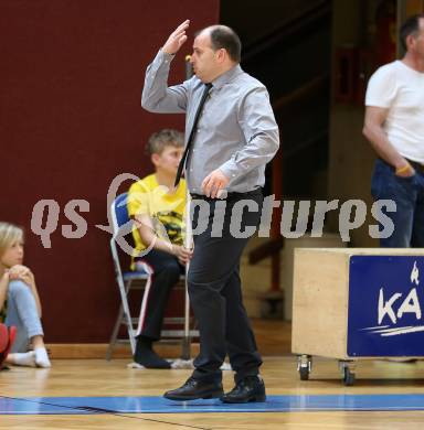 Basketball 2. Bundesliga. Playdown. 4. Runde. Woerthersee Piraten gegen Basket2000 Vienna Warriors.  Trainer Goran Jovanovic (Piraten). Klagenfurt, am 14.4.2018.
Foto: Kuess
---
pressefotos, pressefotografie, kuess, qs, qspictures, sport, bild, bilder, bilddatenbank