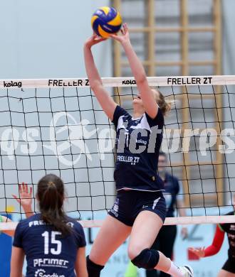 Volleyball. Bundesliga Frauen. Volley League Women. SG Kelag Klagenfurt gegen UVC Holding Graz.  Abby Detering (Klagenfurt). Klagenfurt, am 14.4.2018.
Foto: Kuess
---
pressefotos, pressefotografie, kuess, qs, qspictures, sport, bild, bilder, bilddatenbank