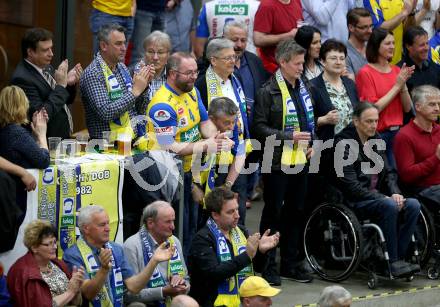 Volleyball Bundesliga Herren. DenitBank AG Volley League Men. SK Posojilnica Aich/Dob gegen SG Union Raiffeisen Waldviertel.  Fans. Landeshauptmann Peter Kaiser, Landessportdirektor Arno Arthofer. Bleiburg, am 14.4.2018.
Foto: Kuess
---
pressefotos, pressefotografie, kuess, qs, qspictures, sport, bild, bilder, bilddatenbank