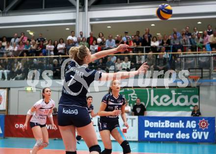 Volleyball. Bundesliga Frauen. Volley League Women. SG Kelag Klagenfurt gegen UVC Holding Graz. Abby Detering (Klagenfurt). Klagenfurt, am 14.4.2018.
Foto: Kuess
---
pressefotos, pressefotografie, kuess, qs, qspictures, sport, bild, bilder, bilddatenbank