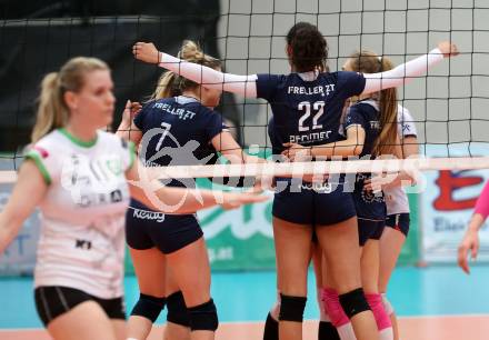 Volleyball. Bundesliga Frauen. Volley League Women. SG Kelag Klagenfurt gegen UVC Holding Graz. Jubel (Klagenfurt). Klagenfurt, am 14.4.2018.
Foto: Kuess
---
pressefotos, pressefotografie, kuess, qs, qspictures, sport, bild, bilder, bilddatenbank