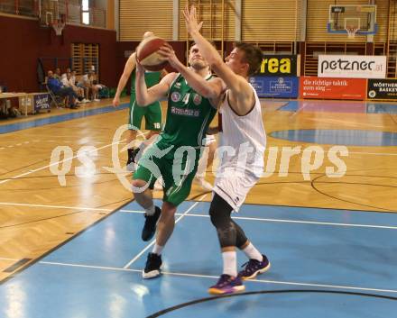 Basketball 2. Bundesliga. Playdown. 5. Runde. Woerthersee Piraten gegen KOS Celovec. Elvis Keric (Piraten), Ziga Erculj (KOS). Klagenfurt, am 21.4.2018.
Foto: Kuess
---
pressefotos, pressefotografie, kuess, qs, qspictures, sport, bild, bilder, bilddatenbank