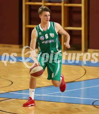 Basketball 2. Bundesliga. Playdown. 5. Runde. Woerthersee Piraten gegen KOS Celovec. Florian Ponholzer (KOS). Klagenfurt, am 21.4.2018.
Foto: Kuess
---
pressefotos, pressefotografie, kuess, qs, qspictures, sport, bild, bilder, bilddatenbank