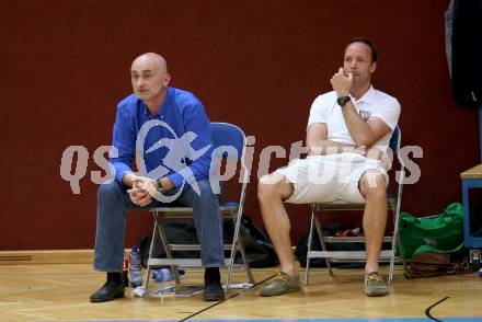 Basketball 2. Bundesliga. Playdown. 5. Runde. Woerthersee Piraten gegen KOS Celovec. Trainer Dragan Sliskovic, Stefan Hribar (KOS). Klagenfurt, am 21.4.2018.
Foto: Kuess
---
pressefotos, pressefotografie, kuess, qs, qspictures, sport, bild, bilder, bilddatenbank