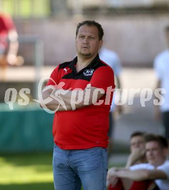 Fussball. Kaerntner Liga. St. Jakob Ros. gegen ATUS Ferlach. 	Trainer Alexander Suppantschitsch (St. Jakob). St. Jakob, 21.4.2018.
Foto: Kuess
---
pressefotos, pressefotografie, kuess, qs, qspictures, sport, bild, bilder, bilddatenbank