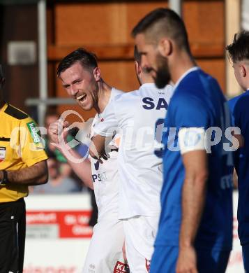 Fussball Kaerntner Liga. SAK gegen Annabichler SV. Torjubel Darjan Aleksic (SAK). Welzenegg, am 20.4.2018.
Foto: Kuess
---
pressefotos, pressefotografie, kuess, qs, qspictures, sport, bild, bilder, bilddatenbank