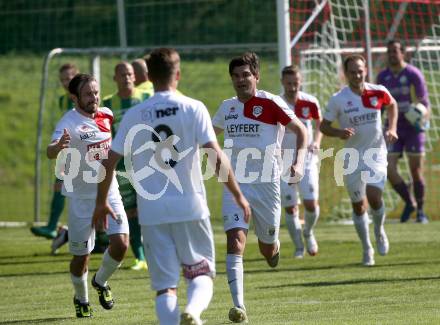 Fussball. Kaerntner Liga. Maria Saal gegen FC Lendorf. Torjubel Aldamir Araujo Da Silva Filho (Maria Saal). Maria Saal, 21.4.2018.
Foto: Kuess
---
pressefotos, pressefotografie, kuess, qs, qspictures, sport, bild, bilder, bilddatenbank