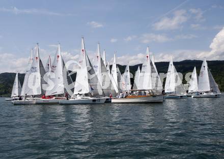 Seegeln. Oesterreichische Meisterschaft. Europameisterschaft. Union Yachtclub Woerthersee.  Florian Raudaschl (11), Lara Vadlau (33). Klagenfurt, 28.4.2018.
Foto: Kuess
---
pressefotos, pressefotografie, kuess, qs, qspictures, sport, bild, bilder, bilddatenbank