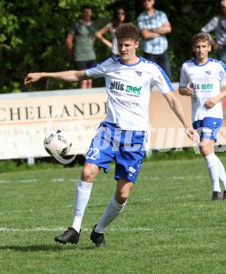 Fussball. Kaerntner Liga. KAC 1909 gegen Treibach.  Philipp Hoeberl  (Treibach). Klagenfurt, 28.4.2018.
Foto: Kuess
---
pressefotos, pressefotografie, kuess, qs, qspictures, sport, bild, bilder, bilddatenbank