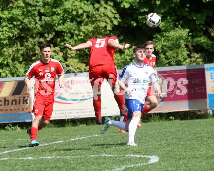 Fussball. Kaerntner Liga. KAC 1909 gegen Treibach. Hasan Kupinic,  Helmut Koenig (KAC), Michael Groinig (Treibach). Klagenfurt, 28.4.2018.
Foto: Kuess
---
pressefotos, pressefotografie, kuess, qs, qspictures, sport, bild, bilder, bilddatenbank