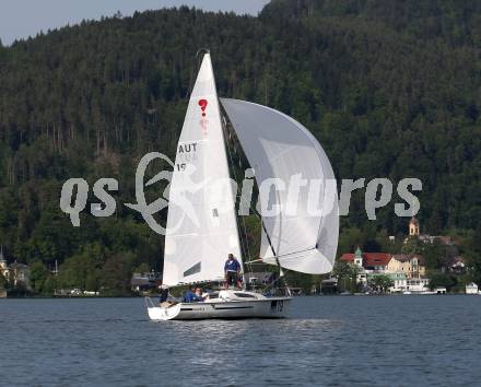 Seegeln.  Europameisterschaft. Union Yachtclub Woerthersee. Walter Passegger, (AUT). Dellach, 2.5.2018.
Foto: Kuess
---
pressefotos, pressefotografie, kuess, qs, qspictures, sport, bild, bilder, bilddatenbank