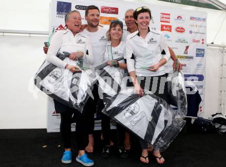 Segeln. Europameisterschaft 2018 Surprise. Europameister  (SUI). Dellach, am 5.5.2018.
Foto: Kuess
---
pressefotos, pressefotografie, kuess, qs, qspictures, sport, bild, bilder, bilddatenbank