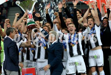 Fussball. Uniqa OEFB Cup Finale. SK Puntigamer Sturm Graz gegen FC Red Bull Salzburg. Jubel (Graz). Woerthersee Stadion Klagenfurt, 9.5.2018.
Foto: Kuess
---
pressefotos, pressefotografie, kuess, qs, qspictures, sport, bild, bilder, bilddatenbank
