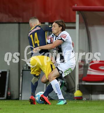 Fussball. Uniqa OEFB Cup Finale. SK Puntigamer Sturm Graz gegen FC Red Bull Salzburg. Stefan Hierlaender,  (Graz), Valon Berisha (Salzburg). Woerthersee Stadion Klagenfurt, 9.5.2018.
Foto: Kuess
---
pressefotos, pressefotografie, kuess, qs, qspictures, sport, bild, bilder, bilddatenbank