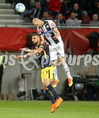 Fussball. Uniqa OEFB Cup Finale. SK Puntigamer Sturm Graz gegen FC Red Bull Salzburg. Fabian Koch,  (Graz), Munas Dabbur (Salzburg). Woerthersee Stadion Klagenfurt, 9.5.2018.
Foto: Kuess
---
pressefotos, pressefotografie, kuess, qs, qspictures, sport, bild, bilder, bilddatenbank