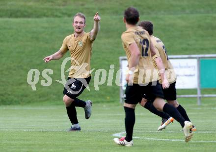 Fussball Kaerntner Liga. Koettmannsdorf gegen Kraig. Torjubel Aner Mandzic (Koettmannsdorf). Koettmannsdorf, am 5.5.2018.
Foto: Kuess
---
pressefotos, pressefotografie, kuess, qs, qspictures, sport, bild, bilder, bilddatenbank