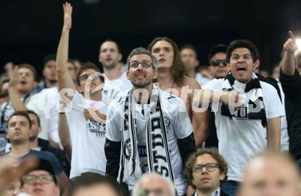 Fussball. Uniqa OEFB Cup Finale. SK Puntigamer Sturm Graz gegen FC Red Bull Salzburg. Fans. Woerthersee Stadion Klagenfurt, 9.5.2018.
Foto: Kuess
---
pressefotos, pressefotografie, kuess, qs, qspictures, sport, bild, bilder, bilddatenbank