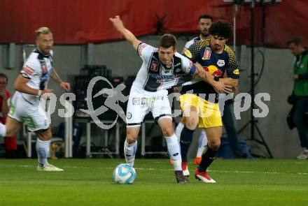 Fussball. Uniqa OEFB Cup Finale. SK Puntigamer Sturm Graz gegen FC Red Bull Salzburg. Deni Alar,  (Graz),  Andre Ramalho Silva (Salzburg). Woerthersee Stadion Klagenfurt, 9.5.2018.
Foto: Kuess
---
pressefotos, pressefotografie, kuess, qs, qspictures, sport, bild, bilder, bilddatenbank