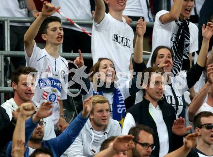 Fussball. Uniqa OEFB Cup Finale. SK Puntigamer Sturm Graz gegen FC Red Bull Salzburg. Fans. Woerthersee Stadion Klagenfurt, 9.5.2018.
Foto: Kuess
---
pressefotos, pressefotografie, kuess, qs, qspictures, sport, bild, bilder, bilddatenbank