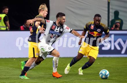 Fussball. Uniqa OEFB Cup Finale. SK Puntigamer Sturm Graz gegen FC Red Bull Salzburg. Marvin Potzmann,  (Graz), Xaver Schlager (Salzburg). Woerthersee Stadion Klagenfurt, 9.5.2018.
Foto: Kuess
---
pressefotos, pressefotografie, kuess, qs, qspictures, sport, bild, bilder, bilddatenbank