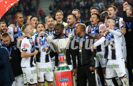 Fussball. Uniqa OEFB Cup Finale. SK Puntigamer Sturm Graz gegen FC Red Bull Salzburg. Jubel (Graz). Woerthersee Stadion Klagenfurt, 9.5.2018.
Foto: Kuess
---
pressefotos, pressefotografie, kuess, qs, qspictures, sport, bild, bilder, bilddatenbank