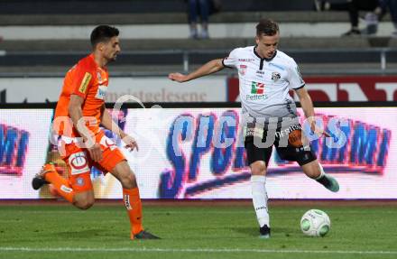Fussball tipico Bundesliga. RZ Pellets WAC gegen FK Austria Wien.  Sasa Jovanovic(WAC), Tarkan Serbest (Wien). Wolfsberg, am 15.5.2018.
Foto: Kuess

---
pressefotos, pressefotografie, kuess, qs, qspictures, sport, bild, bilder, bilddatenbank